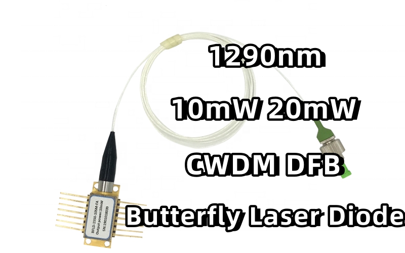1290nm CWDM DFB 10mW 20mW Butterfly Laser Diode