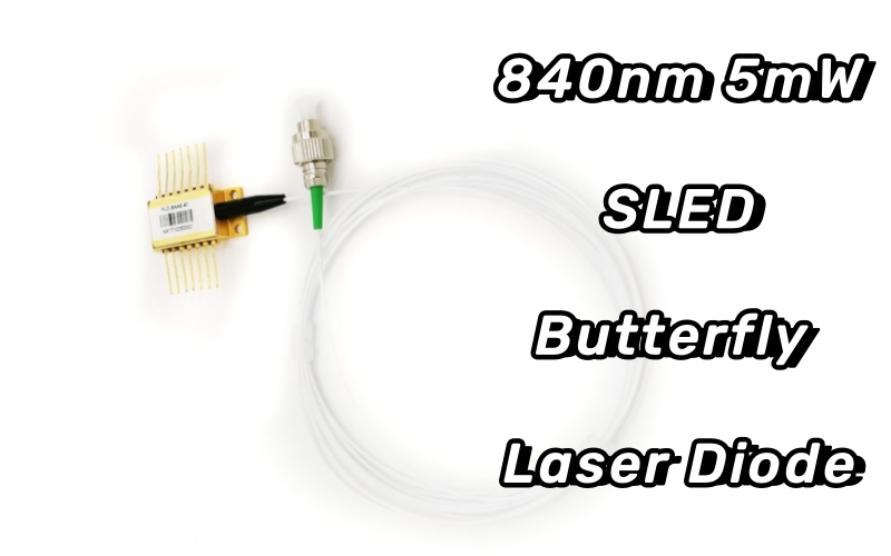 840nm 5mW SLED Butterfly Laser Diode